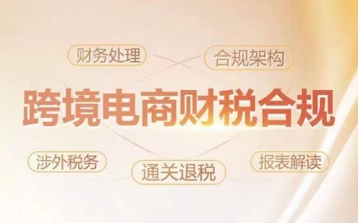 跨境老板财税合规特训营，规避财税风险、提升企业利润-柠檬网创