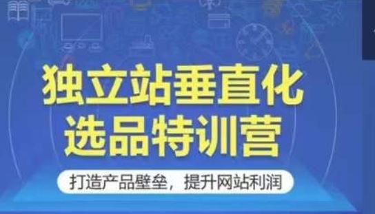 独立站垂直化选品特训营，打造产品壁垒，提升网站利润-柠檬网创