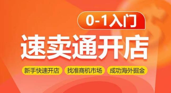 速卖通开店0-1入门，新手快速开店 找准商机市场 成功海外掘金-柠檬网创