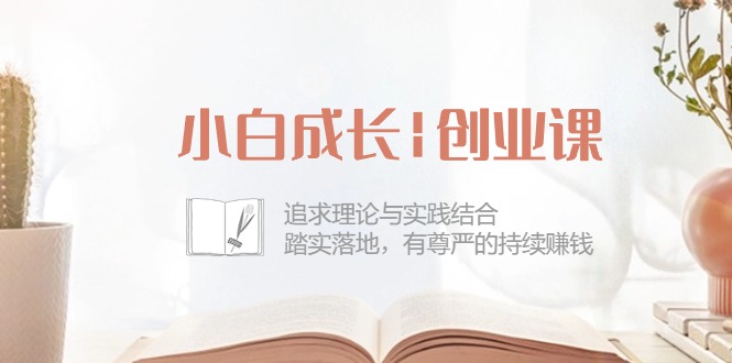 小白成长创业课：追求理论与实践结合，踏实落地，有尊严的持续赚钱（42节）-柠檬网创