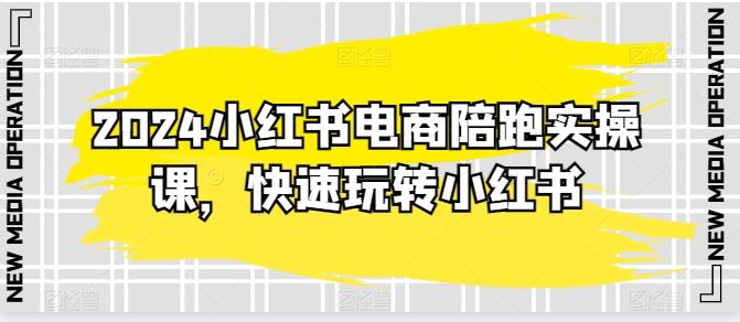 2024小红书电商陪跑实操课，快速玩转小红书，超过20节精细化课程-柠檬网创