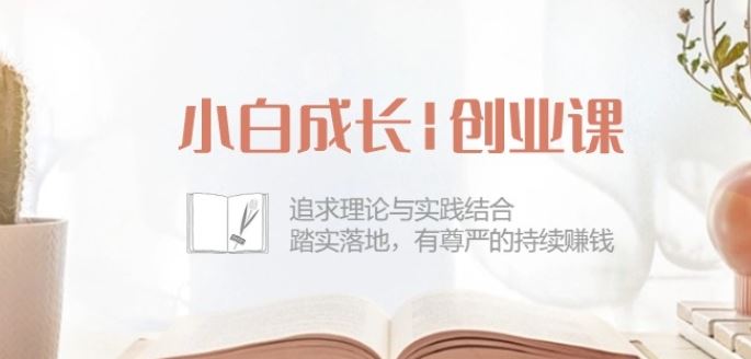 小白成长创业课：追求理论与实践结合，踏实落地，有尊严的持续赚钱-42节-柠檬网创