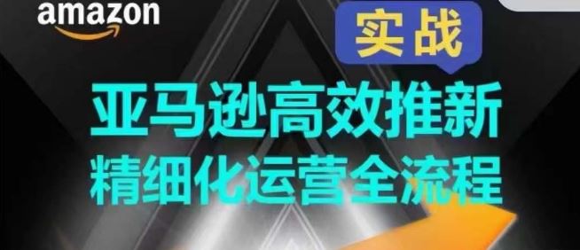 亚马逊高效推新精细化运营全流程，全方位、快速拉升产品排名和销量!-柠檬网创