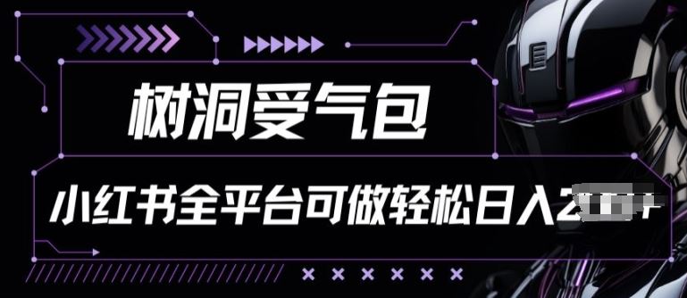 小红书等全平台树洞受气包项目，轻松日入一两张【揭秘】-柠檬网创