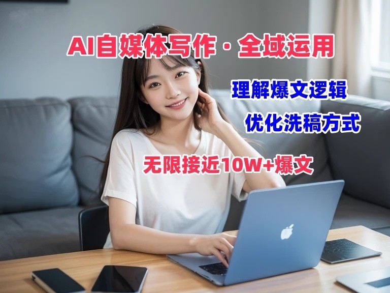 AI自媒体写作 → 价值变现，剖析爆文逻辑，无限接近10W+爆文体验课-柠檬网创