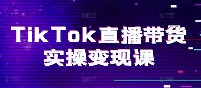 TikTok直播带货实操变现课：系统起号、科学复盘、变现链路、直播配置、小店操作流程、团队搭建等。-柠檬网创