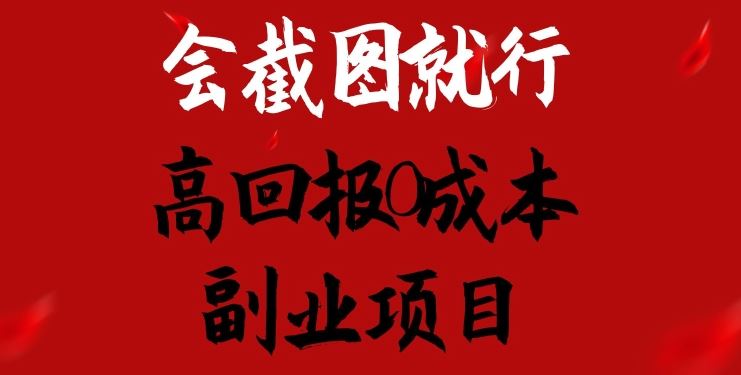 会截图就行，高回报0成本副业项目，卖离婚模板一天1.5k+【揭秘】-柠檬网创