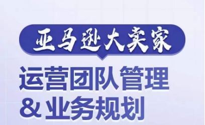 亚马逊大卖家-运营团队管理&业务规划，为你揭秘如何打造超强实力的运营团队-柠檬网创
