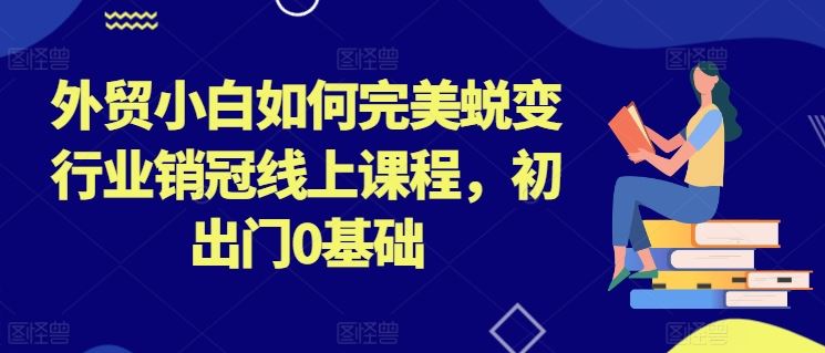 外贸小白如何完美蜕变行业销冠线上课程，初出门0基础-柠檬网创