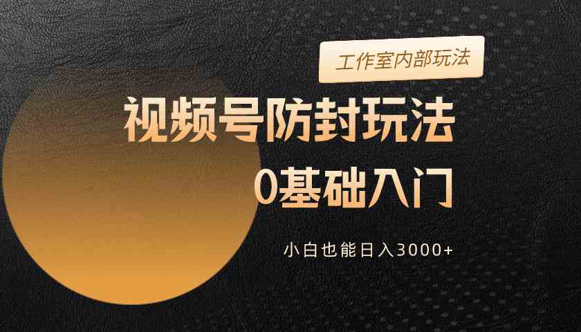 （10107期）2024视频号升级防封玩法，零基础入门，小白也能日入3000+-柠檬网创