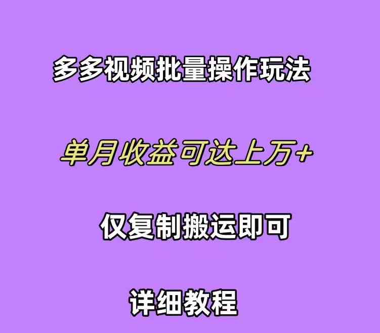 （10029期）拼多多视频带货快速过爆款选品教程 每天轻轻松松赚取三位数佣金 小白必…-柠檬网创