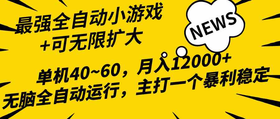 （10046期）2024最新全网独家小游戏全自动，单机40~60,稳定躺赚，小白都能月入过万-柠檬网创