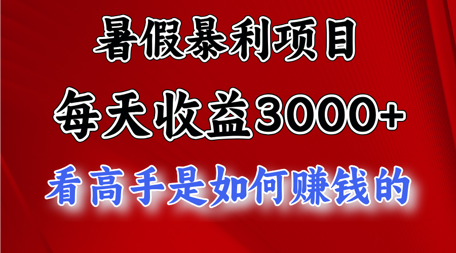 暑假暴力项目 1天收益3000+，视频号，快手，不露脸直播.次日结算-柠檬网创