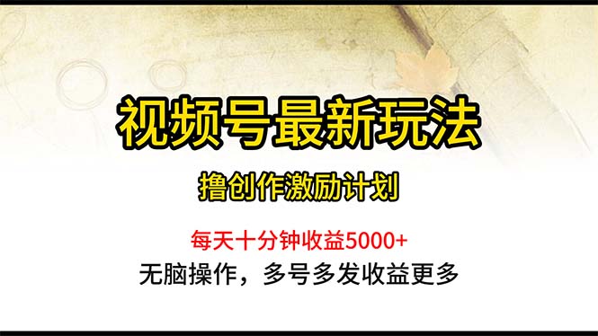 （10591期）视频号最新玩法，每日一小时月入5000+-柠檬网创