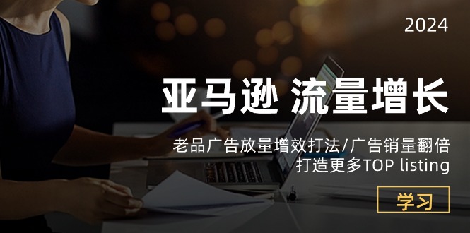（10566期）亚马逊流量 增长-老品广告 放量增效打法/销量翻倍/打造更多TOP listing-柠檬网创