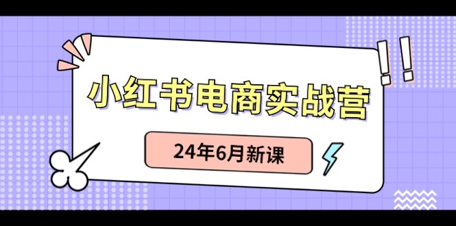 （10984期）小红书电商实战营：小红书笔记带货和无人直播，24年6月新课-柠檬网创