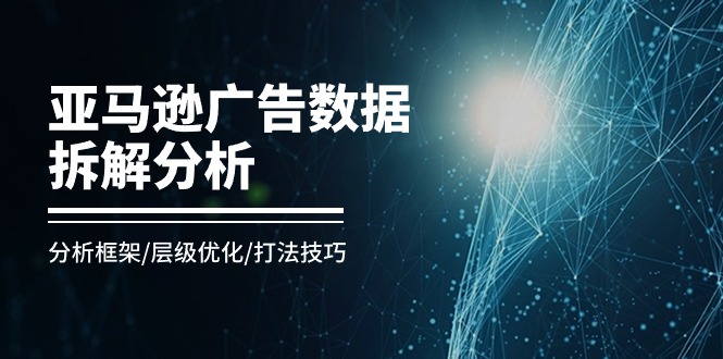（11004期）亚马逊-广告数据拆解分析，分析框架/层级优化/打法技巧（8节课）-柠檬网创