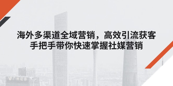 （11286期）海外多渠道 全域营销，高效引流获客，手把手带你快速掌握社媒营销-柠檬网创