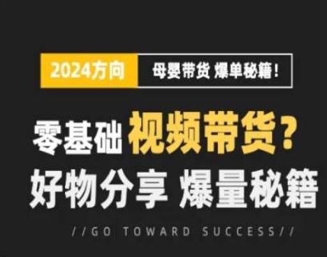 短视频母婴赛道实操流量训练营，零基础视频带货，好物分享，爆量秘籍-柠檬网创