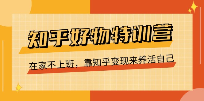 （11369期）知乎好物特训营，在家不上班，靠知乎变现来养活自己（16节）-柠檬网创