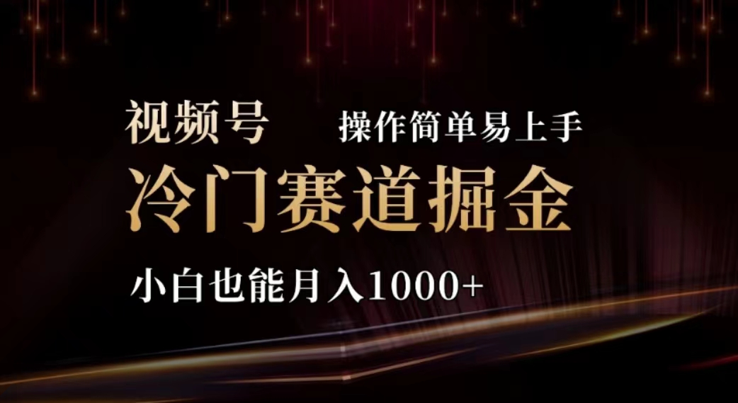 （11378期）2024视频号冷门赛道掘金，操作简单轻松上手，小白也能月入1000+-柠檬网创