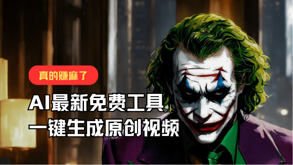 最新免费AI工具，一键生成原创视频，佛系搬运，轻松月入10000+！-柠檬网创