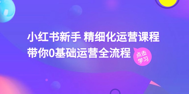 （11417期）小红书新手 精细化运营课程，带你0基础运营全流程（41节视频课）-柠檬网创