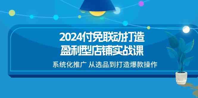2024付免联动打造盈利型店铺实战课，系统化推广 从选品到打造爆款操作-柠檬网创