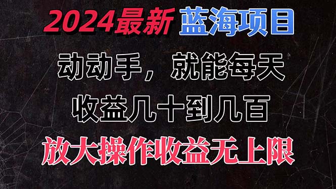 （11470期）有手就行的2024全新蓝海项目，每天1小时收益几十到几百，可放大操作收…-柠檬网创