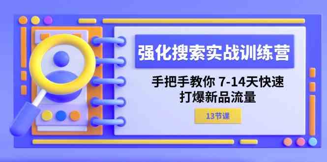 强化搜索实战训练营，手把手教你7-14天快速打爆新品流量（13节课）-柠檬网创