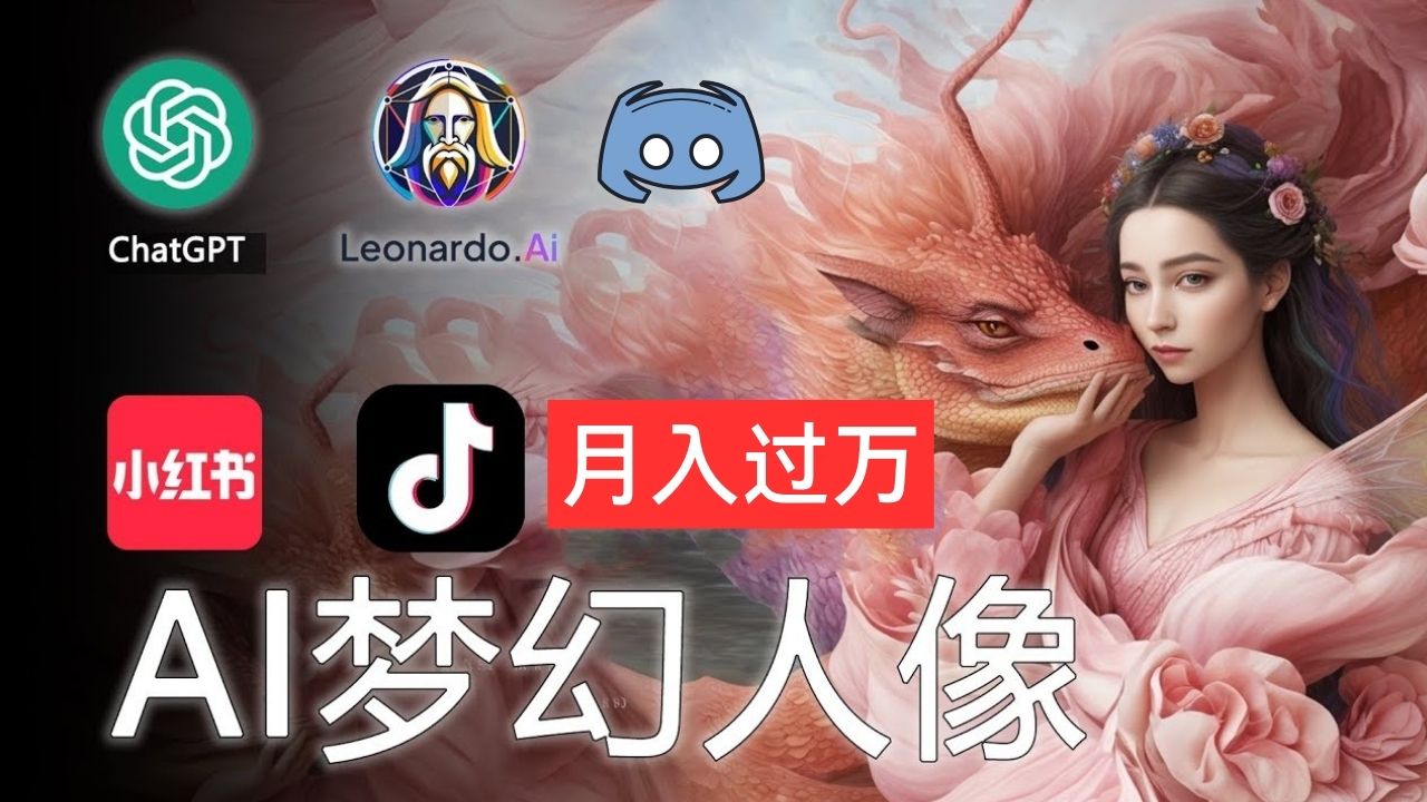 （11575期）AI摄影梦幻人像：零基础也能月入过万的秘密-柠檬网创