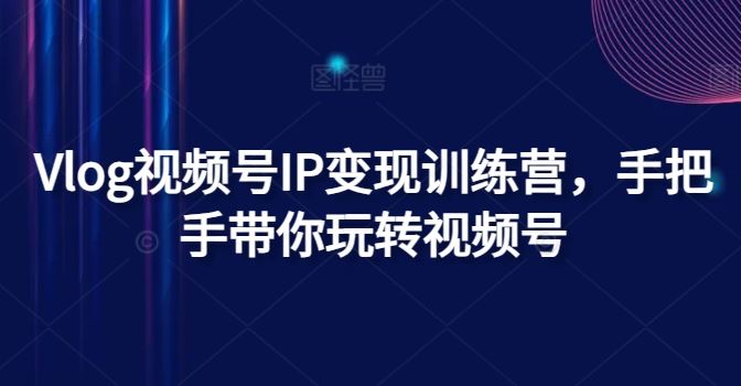 Vlog视频号IP变现训练营，手把手带你玩转视频号-柠檬网创