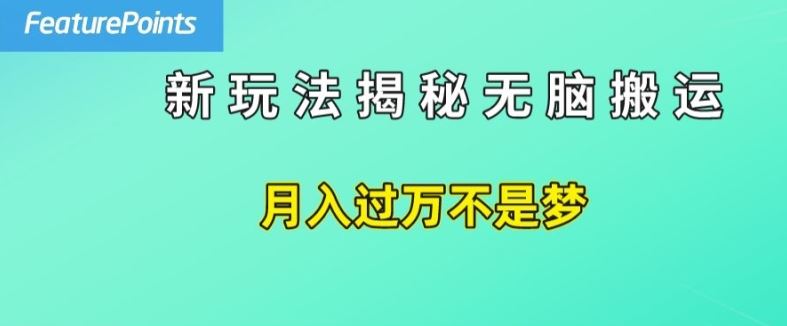 简单操作，每天50美元收入，搬运就是赚钱的秘诀【揭秘】-柠檬网创