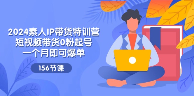 2024素人IP带货特训营，短视频带货0粉起号，一个月即可爆单（156节）-柠檬网创