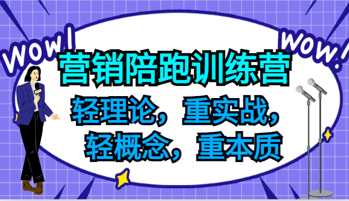 营销陪跑训练营，轻理论，重实战，轻概念，重本质，适合中小企业和初创企业的老板-柠檬网创