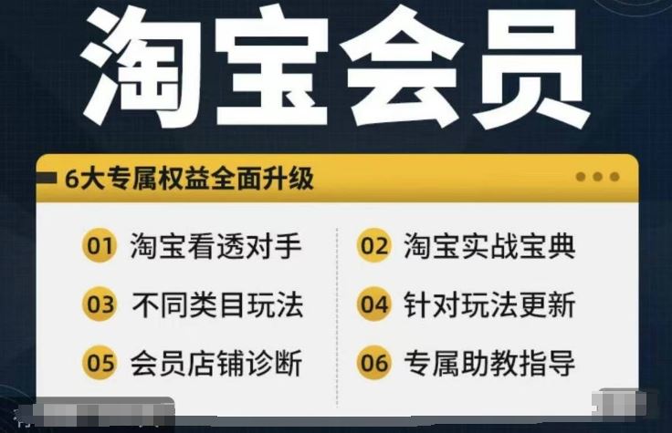 淘宝会员【淘宝所有课程，全面分析对手】，初级到高手全系实战宝典-柠檬网创