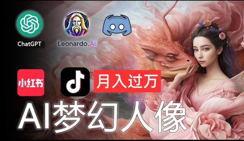 AI摄影梦幻人像：零基础也能月入过万的秘密【揭秘】-柠檬网创