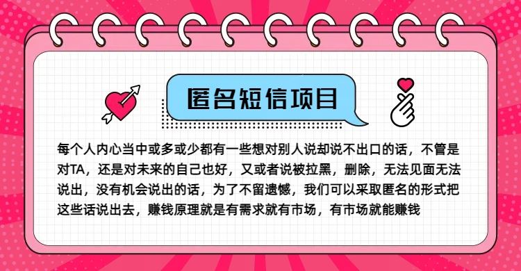 冷门小众赚钱项目，匿名短信，玩转信息差，月入五位数【揭秘】-柠檬网创