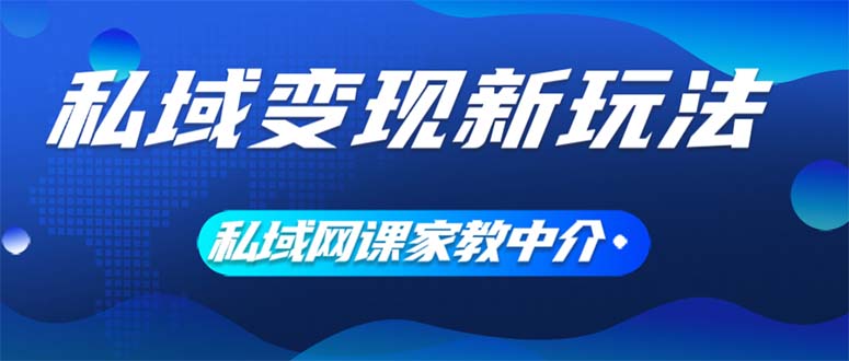 （12089期）私域变现新玩法，网课家教中介，只做渠道和流量，让大学生给你打工、0…-柠檬网创
