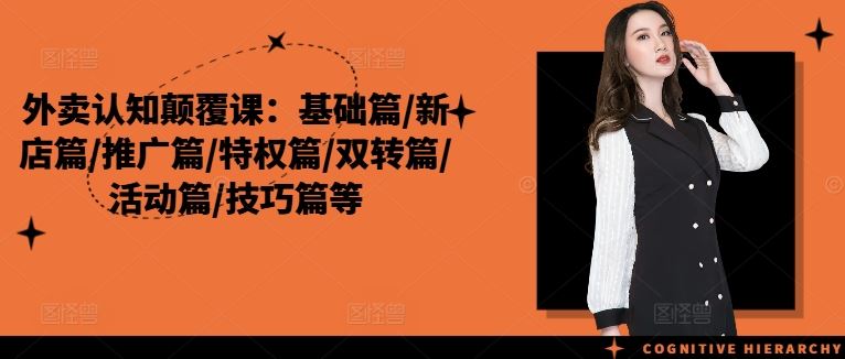 外卖认知颠覆课：基础篇/新店篇/推广篇/特权篇/双转篇/活动篇/技巧篇等-柠檬网创