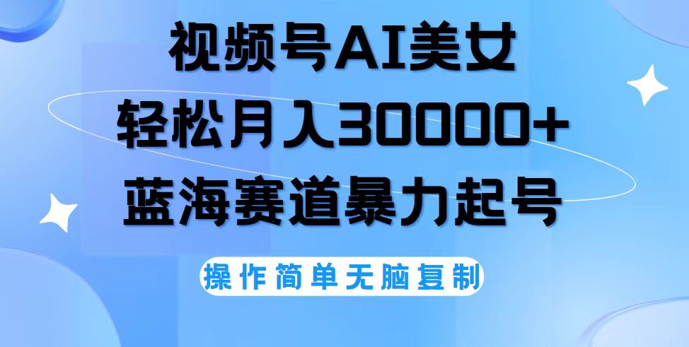（12125期）视频号AI美女跳舞，轻松月入30000+，蓝海赛道，流量池巨大，起号猛，无…-柠檬网创