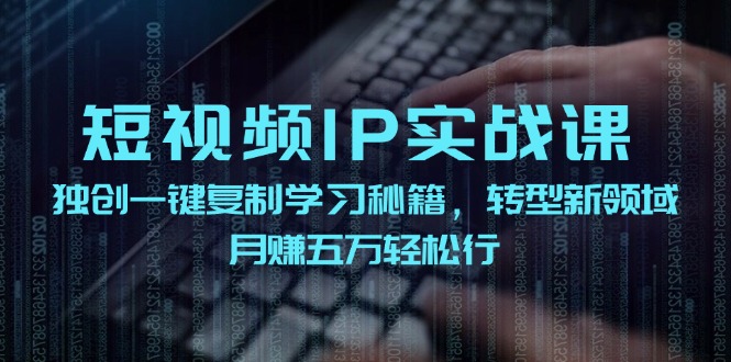 （12193期）短视频 IP实战课，独创一键复制学习秘籍，转战新领域，月赚五万轻松行-柠檬网创