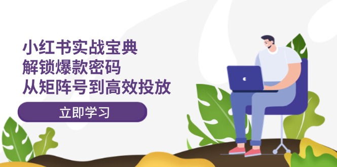 小红书实战宝典：解锁爆款密码，从矩阵号到高效投放-柠檬网创