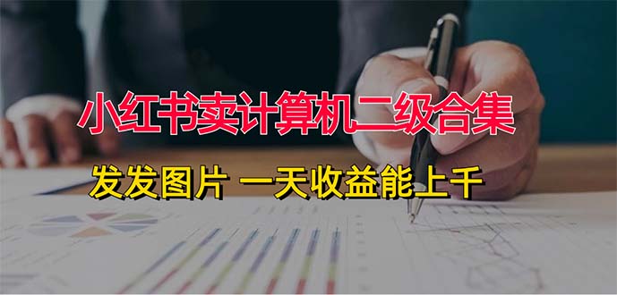 （12228期）小红书卖计算机二级合集，发发图片 一天收益能上千-柠檬网创