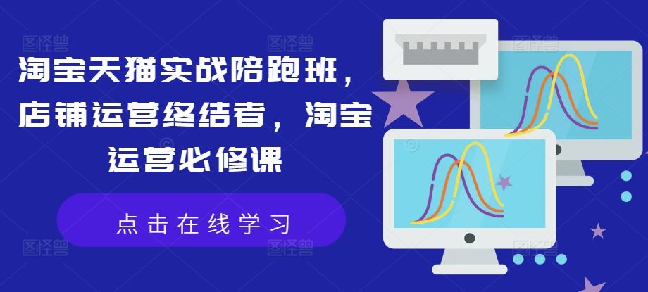 淘宝天猫实战陪跑班，店铺运营终结者，淘宝运营必修课-柠檬网创