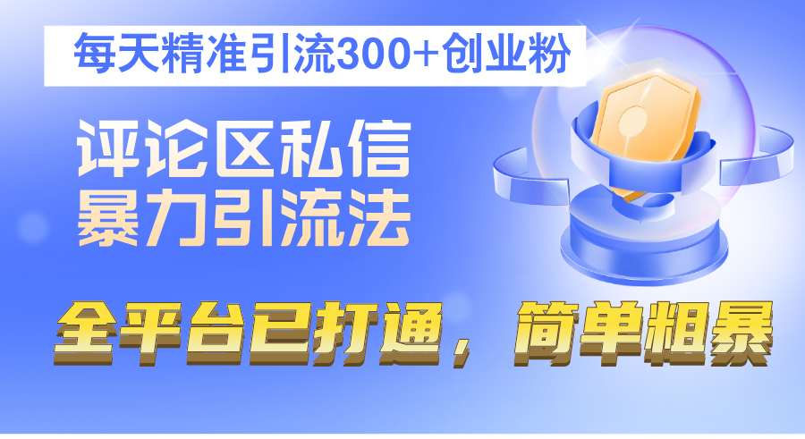 （12714期）评论区私信暴力引流法，每天精准引流300+创业粉，全平台已打通，简单粗暴-柠檬网创