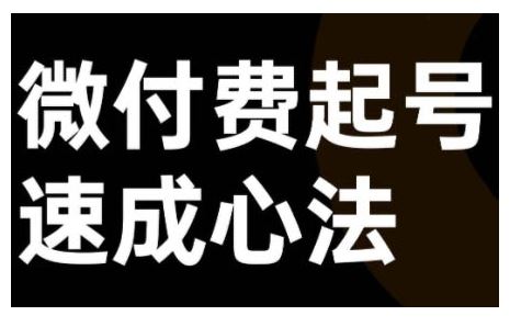 微付费起号速成课，视频号直播+抖音直播，微付费起号速成心法-柠檬网创