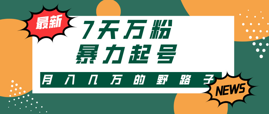 （13047期）3-7天万粉，快手暴力起号，多种变现方式，新手小白秒上手，单月变现几…-柠檬网创