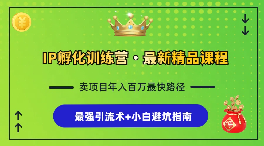 （13055期）IP孵化训练营，知识付费全流程+最强引流术+小白避坑指南-柠檬网创