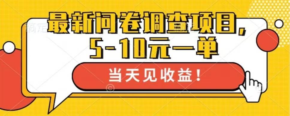 （13167期）最新问卷调查项目，单日零撸100＋-柠檬网创